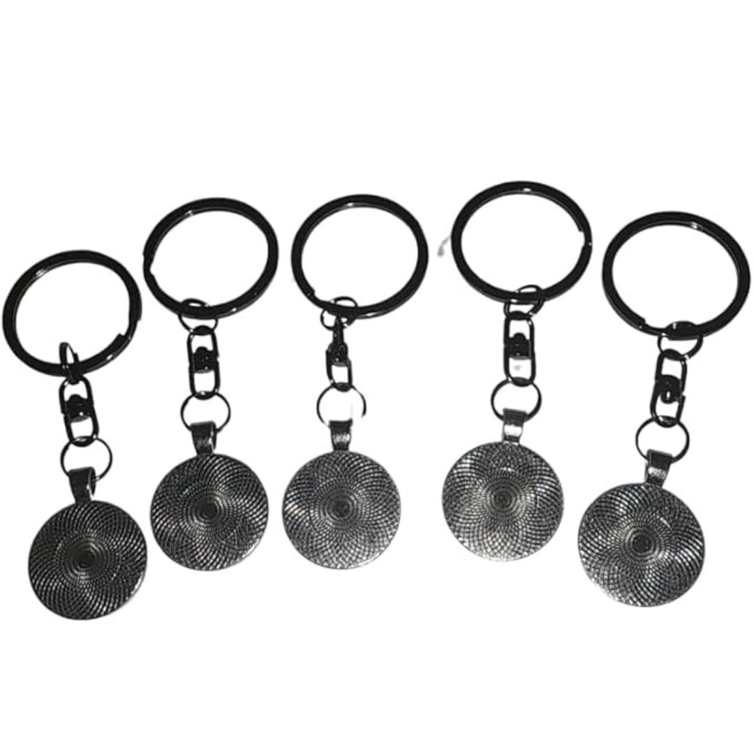 5 Pack Canadian Flag Keychains with Swivel & Large Ring